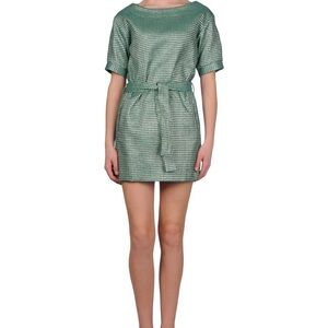 Paul & Joe Green Sheath Mini Dress Short Sleeve